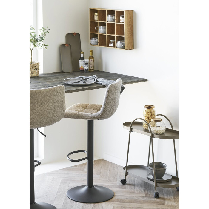 Baaritool MIDDELFART — Hall kangas, mustad jalad