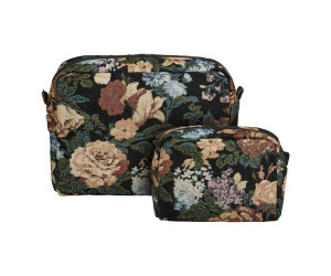 Kosmeetikakott ZOE (2-osaline komplekt) — värv: mustakirju muster