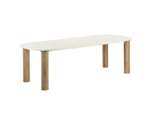 Söögilaud FONDI — värv: liivakarva / pruun; 240 × 100 × 76 cm