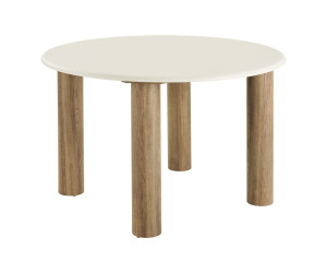 Söögilaud FONDI — värv: liivakarva / pruun; 120 × 120 × 76 cm