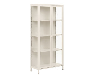 Vitriinkapp BRISBANE — värv: loodusvalge; 35 × 80 × 175 cm