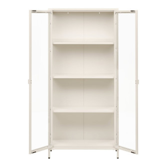 Vitriinkapp BRISBANE — värv: loodusvalge; 35 × 80 × 175 cm