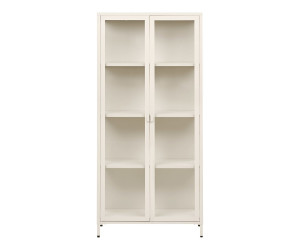 Vitriinkapp BRISBANE — värv: loodusvalge; 35 × 80 × 175 cm