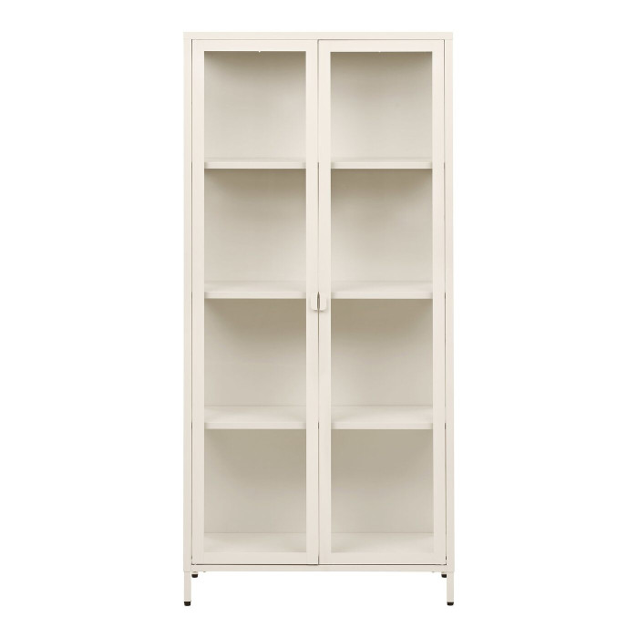 Vitriinkapp BRISBANE — värv: loodusvalge; 35 × 80 × 175 cm
