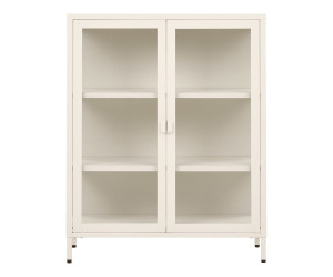 Vitriinkapp BRISBANE — värv: loodusvalge; 40 × 80 × 101 cm