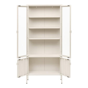 Vitriinkapp BRISBANE — värv: loodusvalge; 35 × 80 × 180 cm