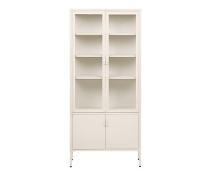 Vitriinkapp BRISBANE — värv: loodusvalge; 35 × 80 × 180 cm