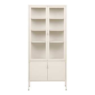 Vitriinkapp BRISBANE — värv: loodusvalge; 35 × 80 × 180 cm