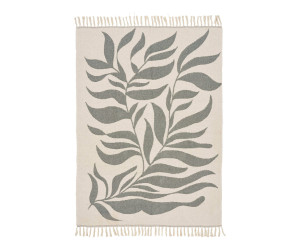 Pleed LONI — värv: liivakarva / roheline