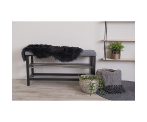 Kunstlambanahast vaip — värv: must; 85 × 50 × 6,5 cm Kunstlambanahast vaip — värv: must; 85 × 50 × 6,5 cm