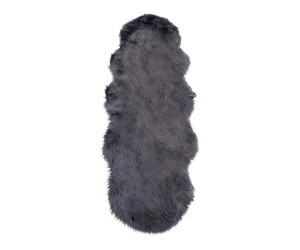 Kunstlambanahast vaip — värv: hall; 180 × 60 × 6,5 cm