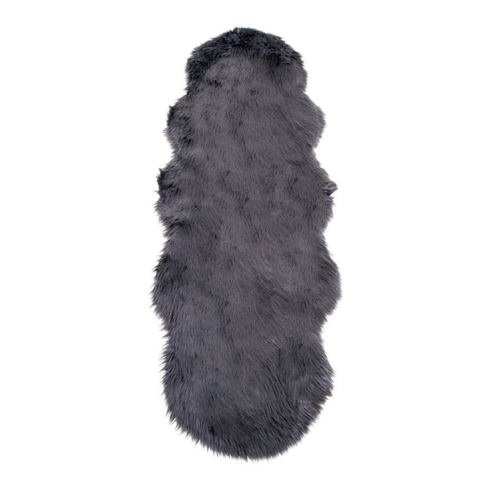 Kunstlambanahast vaip — värv: hall; 180 × 60 × 6,5 cm Kunstlambanahast vaip — värv: hall; 180 × 60 × 6,5 cm
