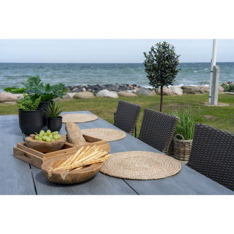 Lauamatt BOMBAY (4-osaline komplekt) — värv: looduslik toon; 38 × 38 × 0,5 cm Lauamatt BOMBAY (4-osaline komplekt) — värv: looduslik toon; 38 × 38 × 0,5 cm