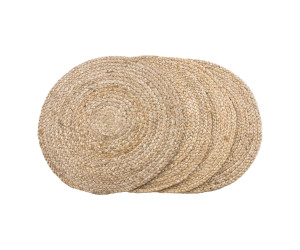 Lauamatt BOMBAY (4-osaline komplekt) — värv: looduslik toon; 38 × 38 × 0,5 cm