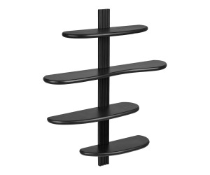 Seinariiul ALIANO — värv: must; 17,5 × 80 × 88 cm Seinariiul ALIANO — värv: must; 17,5 × 80 × 88 cm