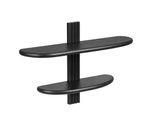 Seinariiul ALIANO — värv: must; 17,5 × 65 × 42,5 cm Seinariiul ALIANO — värv: must; 17,5 × 65 × 42,5 cm