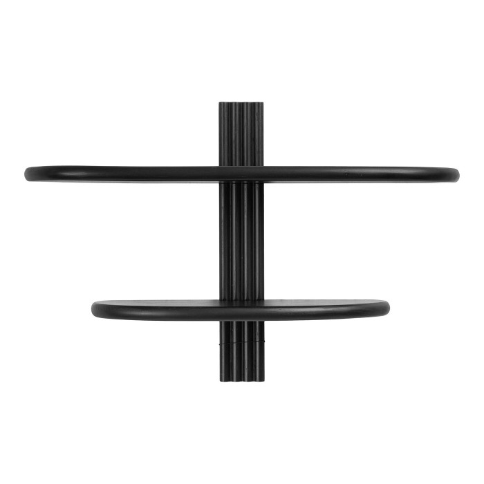 Seinariiul ALIANO — värv: must; 17,5 × 65 × 42,5 cm Seinariiul ALIANO — värv: must; 17,5 × 65 × 42,5 cm