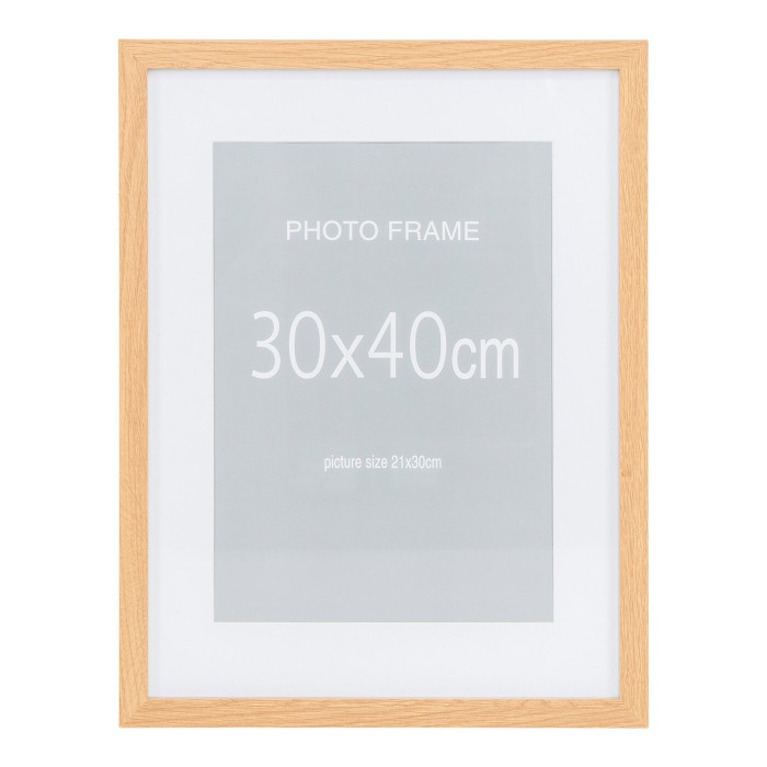 Attēla rāmis MARBELLA (5 gab. komplekts) — krāsa: dabīgs tonis; 40 × 30 × 1,8 cm Attēla rāmis MARBELLA (5 gab. komplekts) — krāsa: dabīgs tonis; 40 × 30 × 1,8 cm