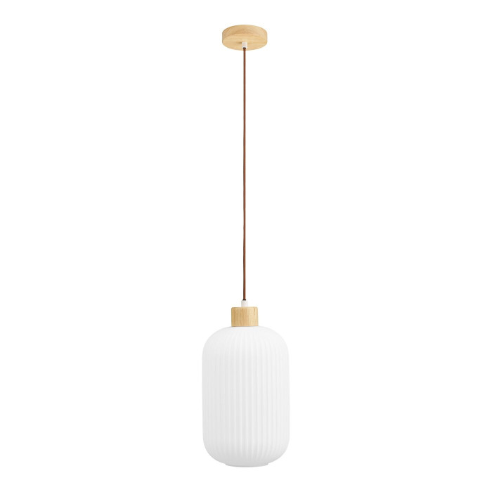 Rippvalgusti ARGALO — värv: valge; 20 × 20 × 38 cm