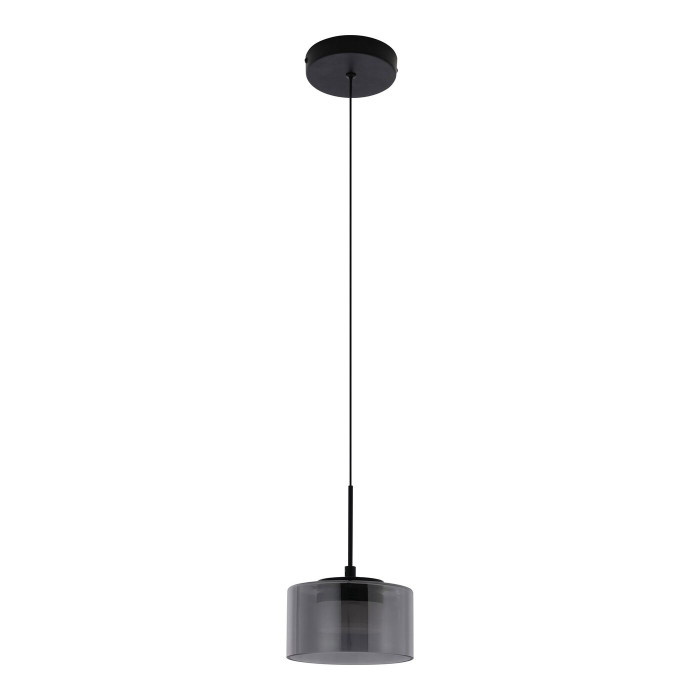 Rippvalgusti CHOLET — värv: must / läbipaistev; 15 × 15 × 120 cm