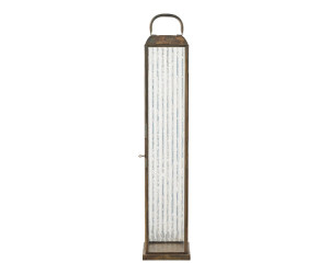 Latern HERSLEV — värv: antiikmessingi välimus; 12 × 12 × 60 cm