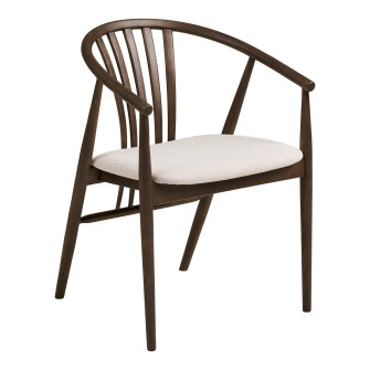 Söögitoakomplekt DARWIN JA AGUSTIN — värv: suitsutatud / pruun; 6 tooli