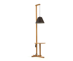 Põrandalamp lauaga Floor Lamp Table — tamme toon / must Põrandalamp lauaga Floor Lamp Table — tamme toon / must